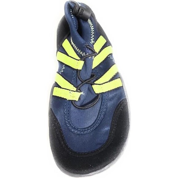 NEW Rafters Kids Youth Cabo Navy Lime Drawstring Water Shoes - Picture 2 of 2